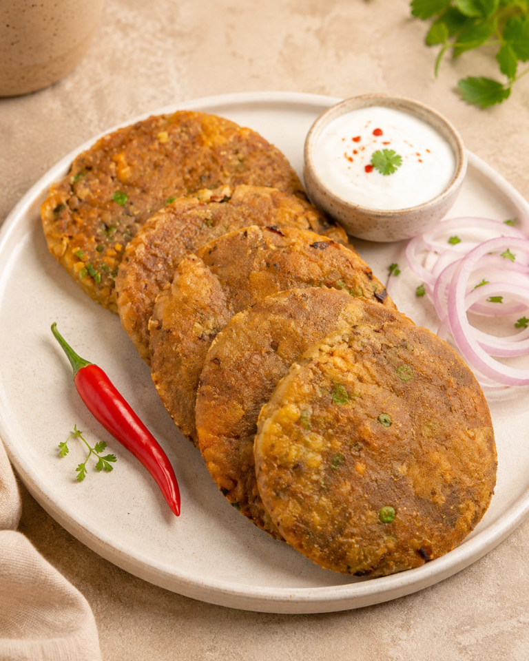 Soya Veggie Stuffed Poori