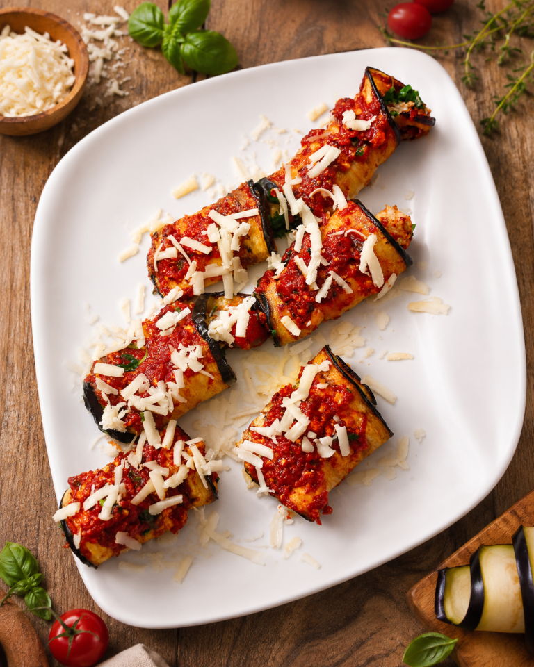 Eggplant Paneer Rollatini
