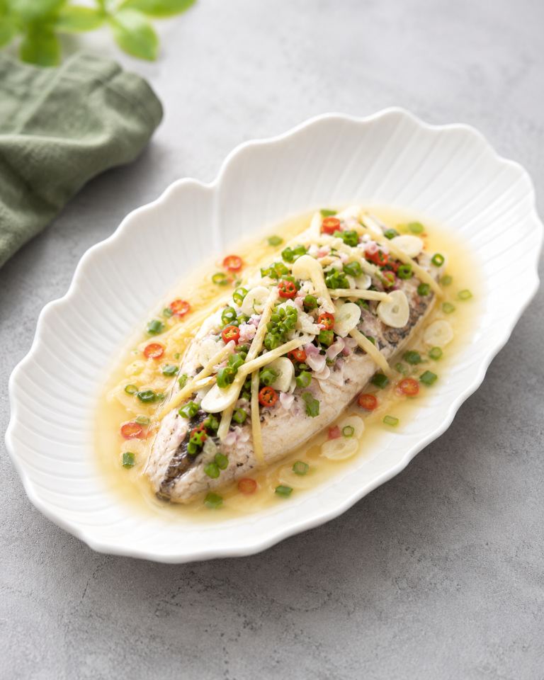 Garlic Ginger Butter Seabass