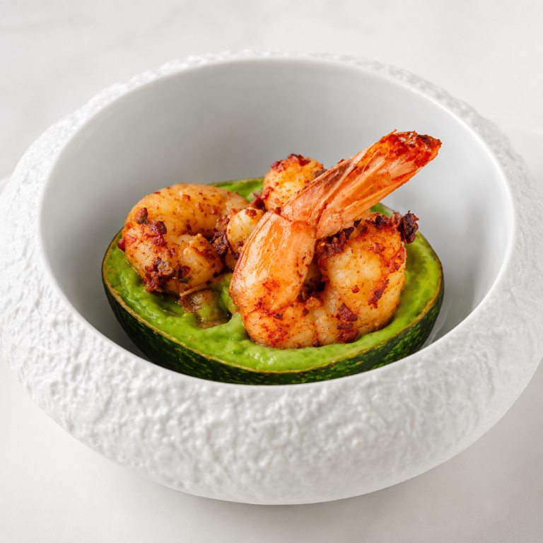 Prawn Avocado and Greens