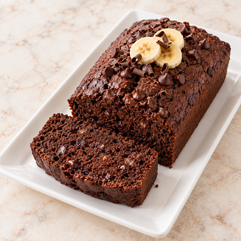 Double Chocolate Banana Protein Cake