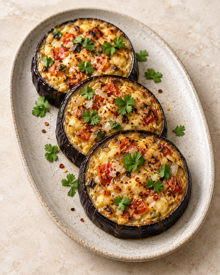 Aubergine Omelette