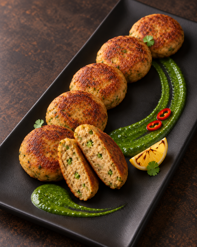 Shami Kabab With Broccoli